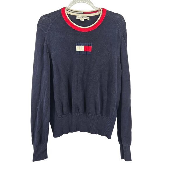 Vintage Tommy Hilfiger Sweater Size XL Y2K Preppy Old Money Heritage Classic - Picture 1 of 9